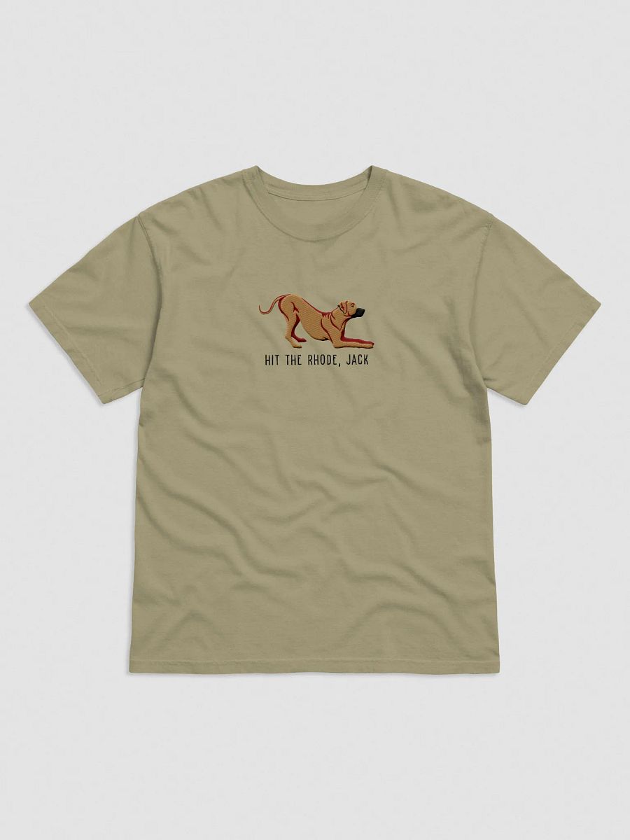 Hit the Rhode, Jack T-Shirt(Embroidered) of a Rhodesian Ridgeback product image (9)