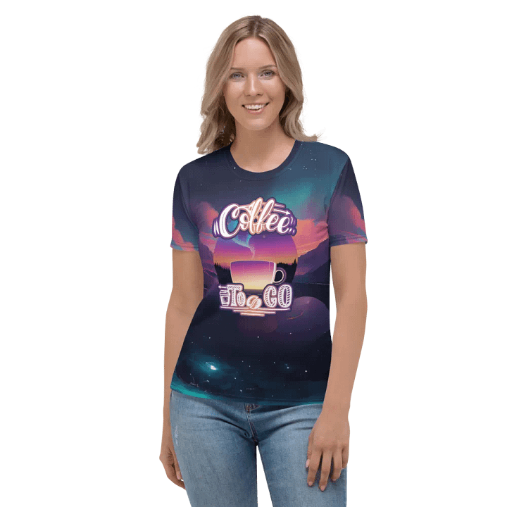 Coffee to Go All Over Print T-shirt product image (2)