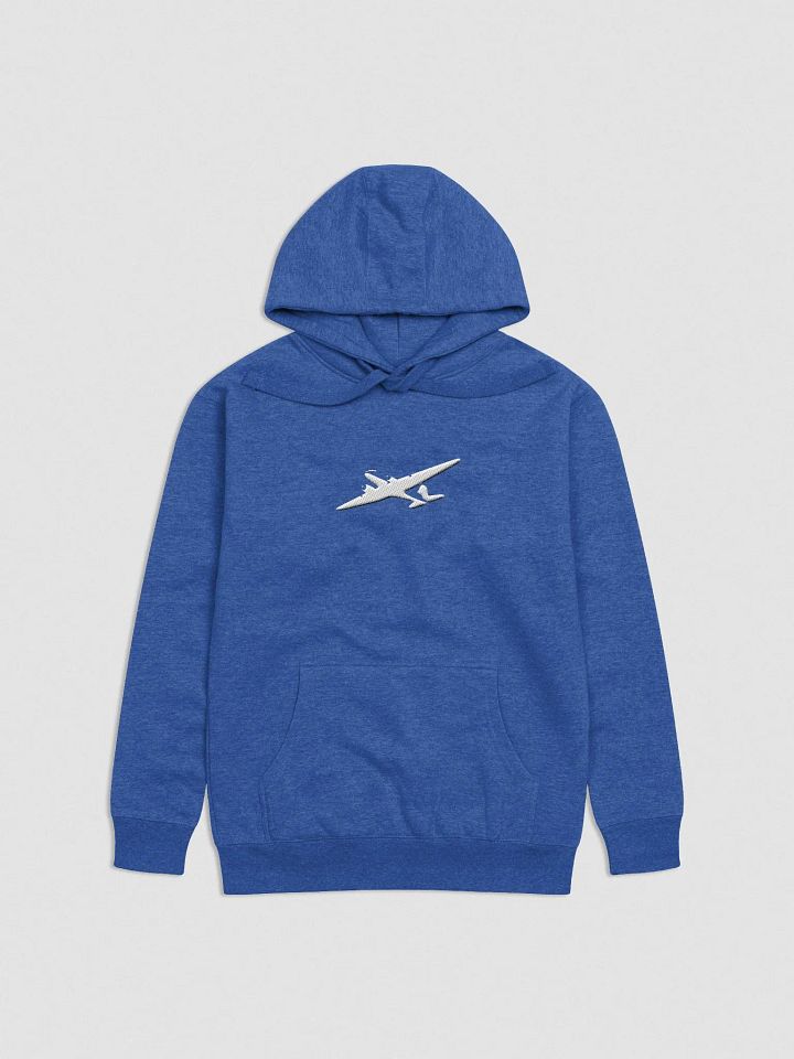 Embroidered Abstract Daisy DC-3 Hoodie Blue/Black product image (2)
