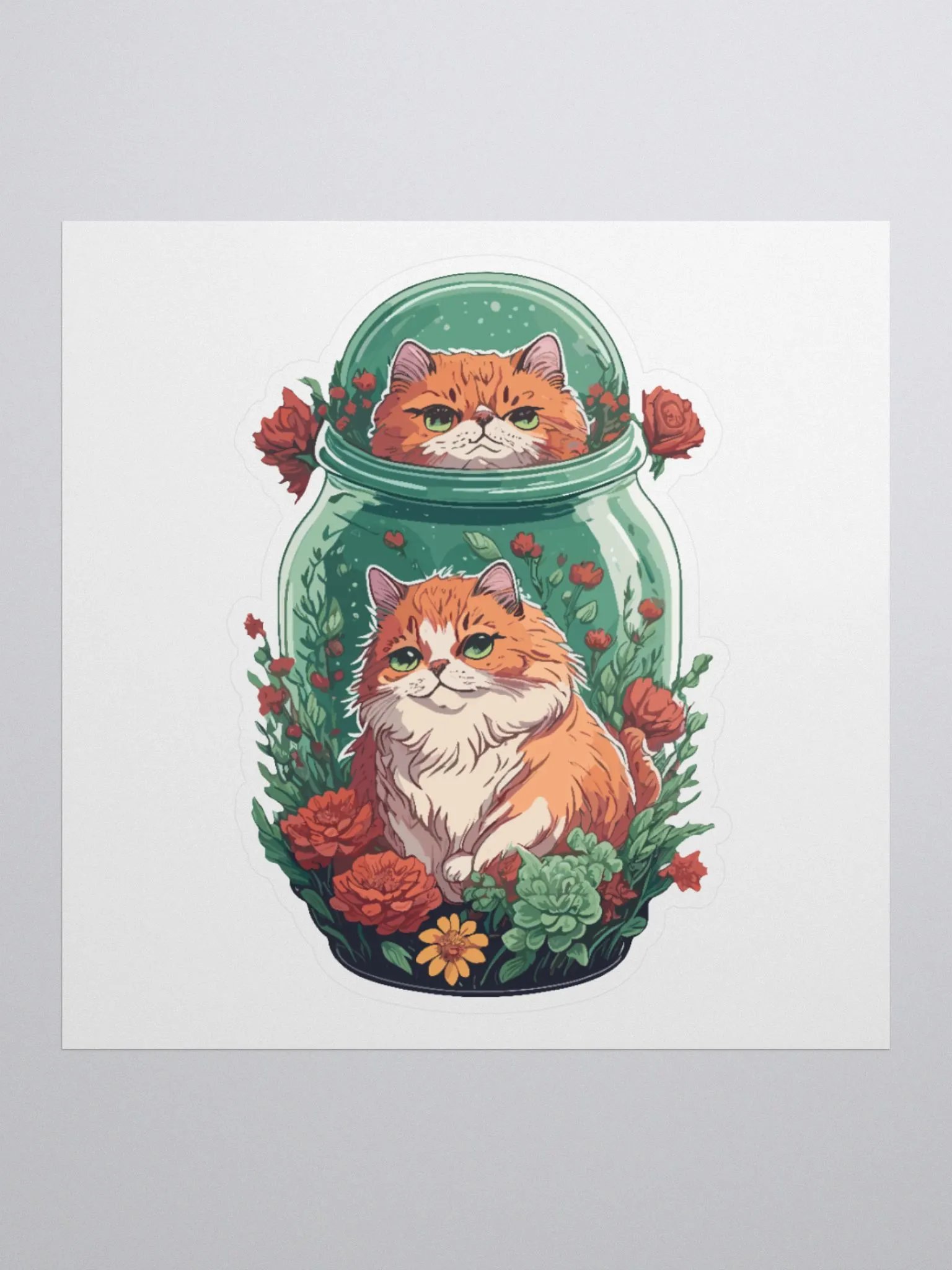 Chonk Cats in a Jar Sticker product image (1)