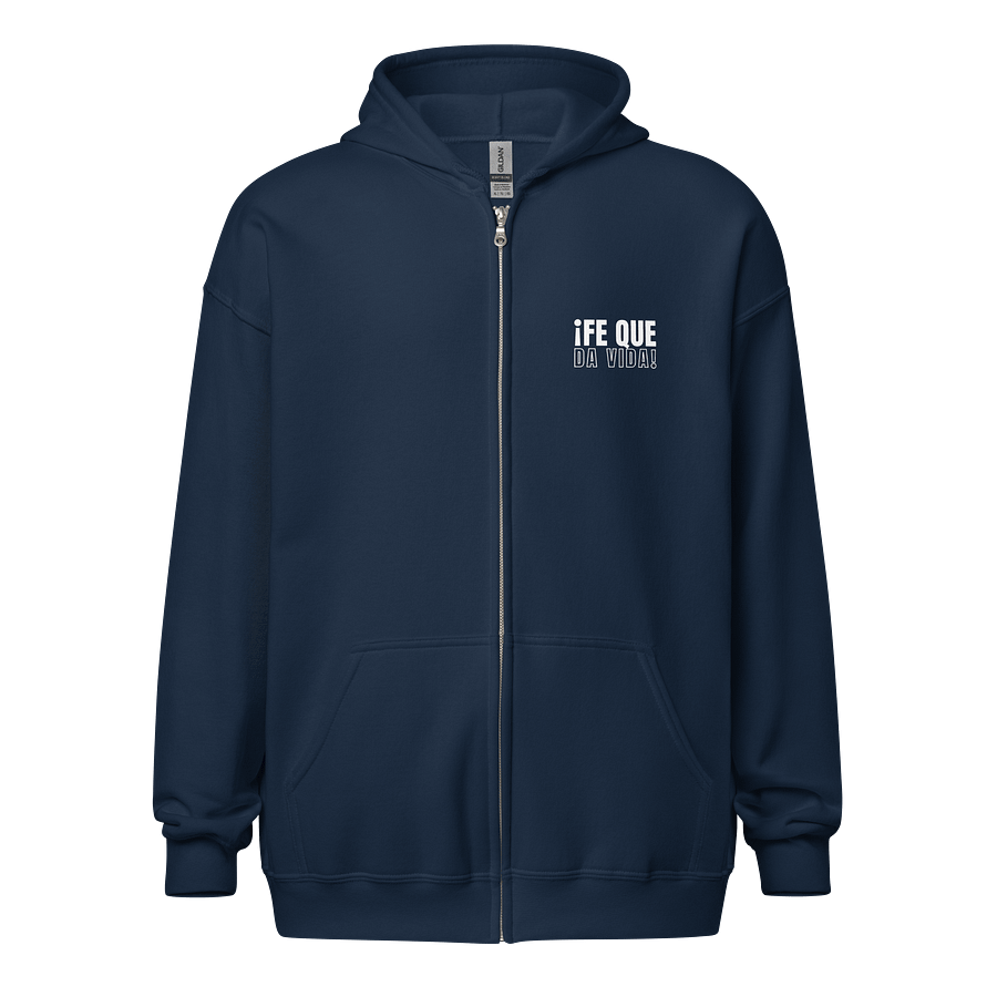 Sudadera Unisex con Capucha y Cremallera | Por gracia sois salvos product image (2)