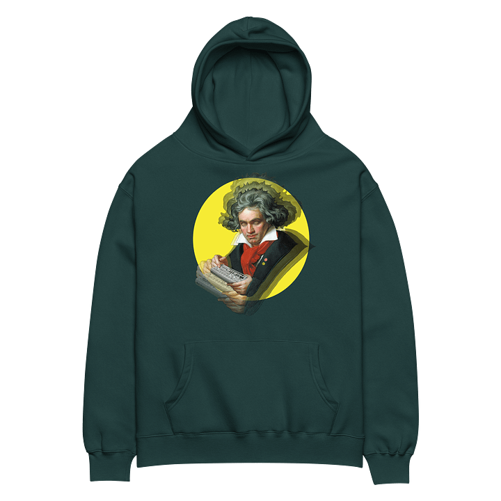 Roland van Beethoven by Frank Fonik (TB 303) , Techno EDM Unisex Premium Oversized Hoodie product image (8)