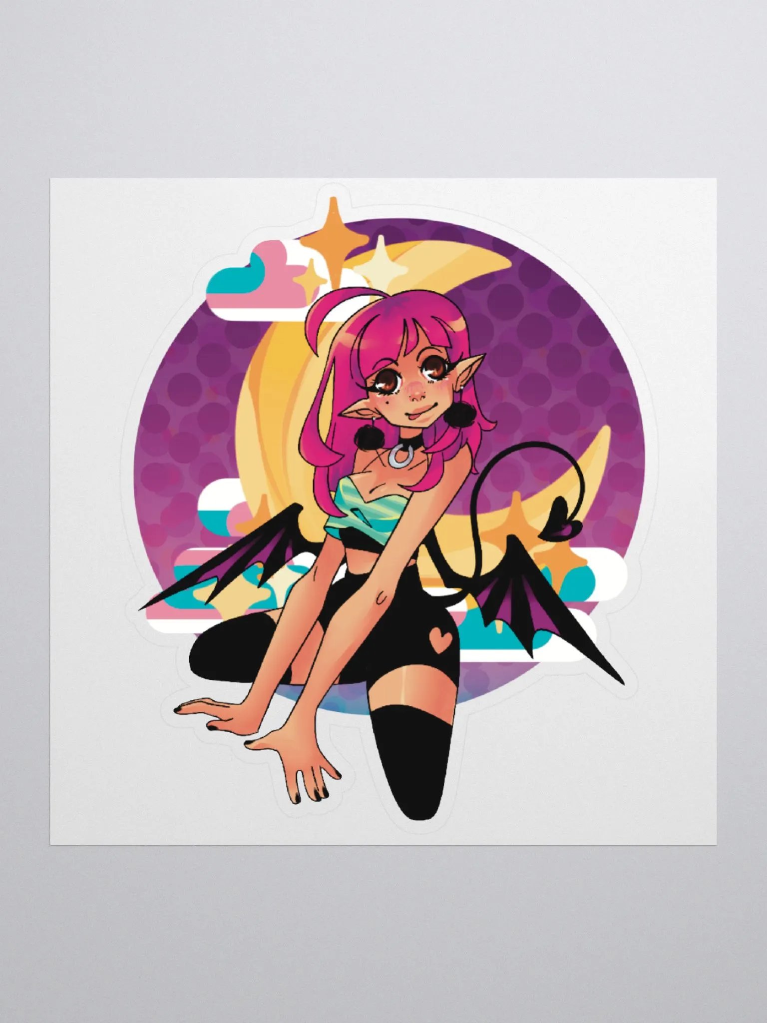 Cute Demon Sticker product image (1)