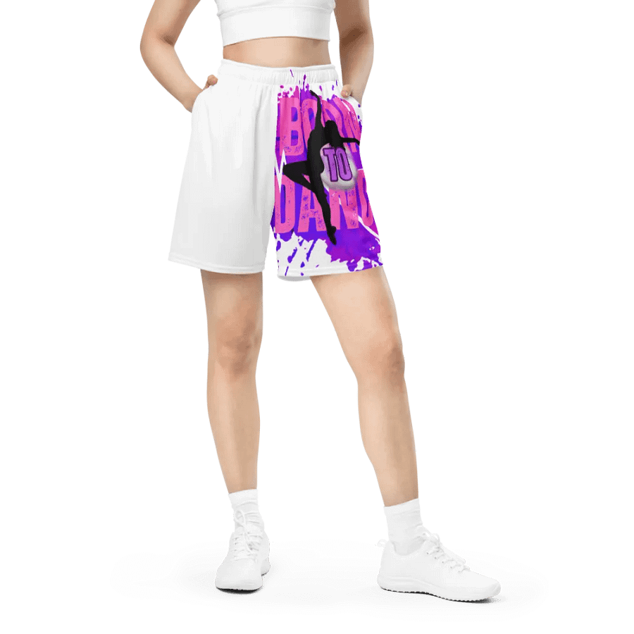 Expressive Born to Dance Her Silhouette Mesh Shorts product image (12)