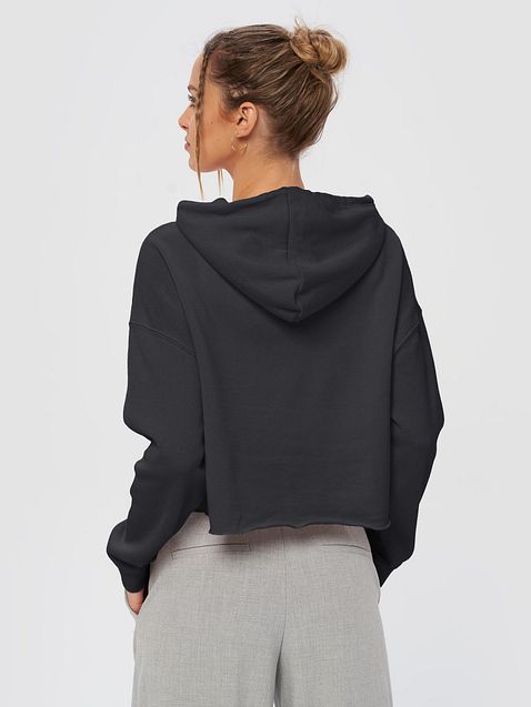 Photo showing Independent Trading Co. Women’s Lightweight Cropped Hoodie