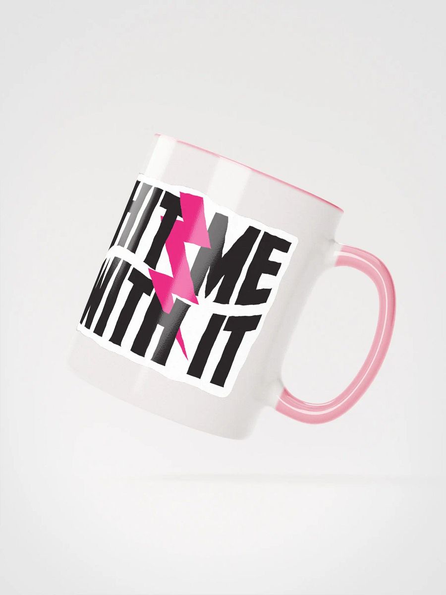 'Hit Me With It' mug - in white and pink! product image (2)