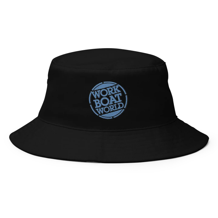 Work Boat World Logo Bucket Hat (Light Blue Logo) product image (1)