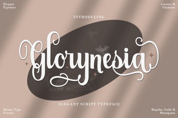 Glorynesia | Elegant Script Font product image (1)