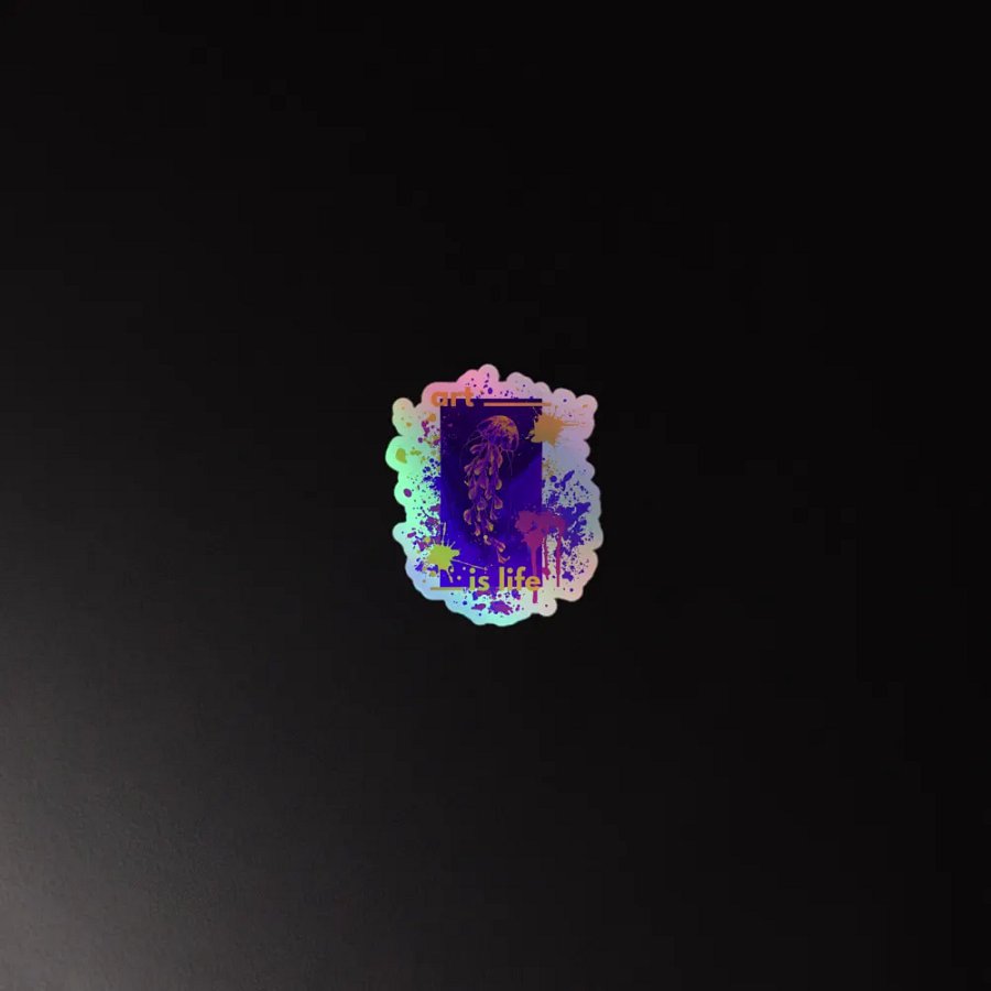 Artistic Jellyfish Holographic Sticker Sheet product image (3)