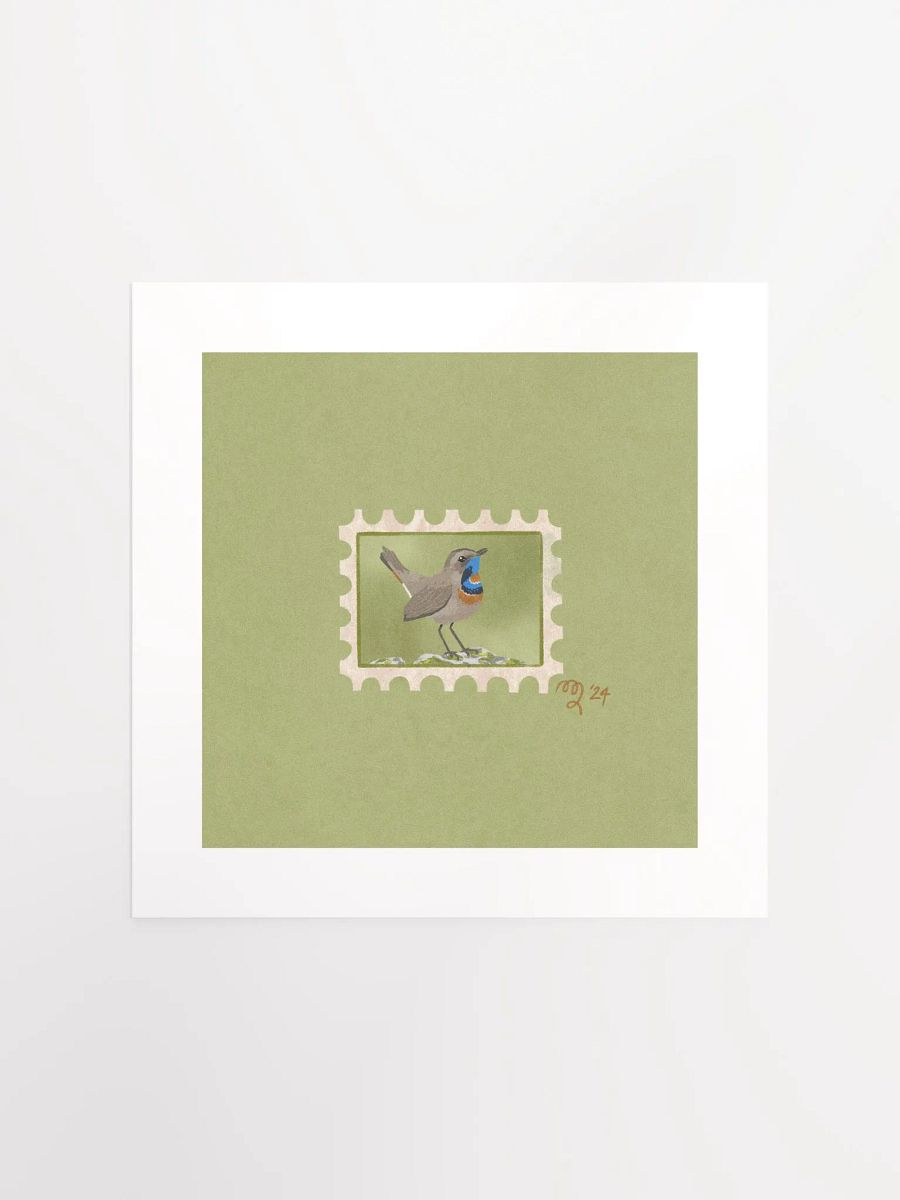 Blue Throat Stamp Print – Birbfest 2024 product image (2)