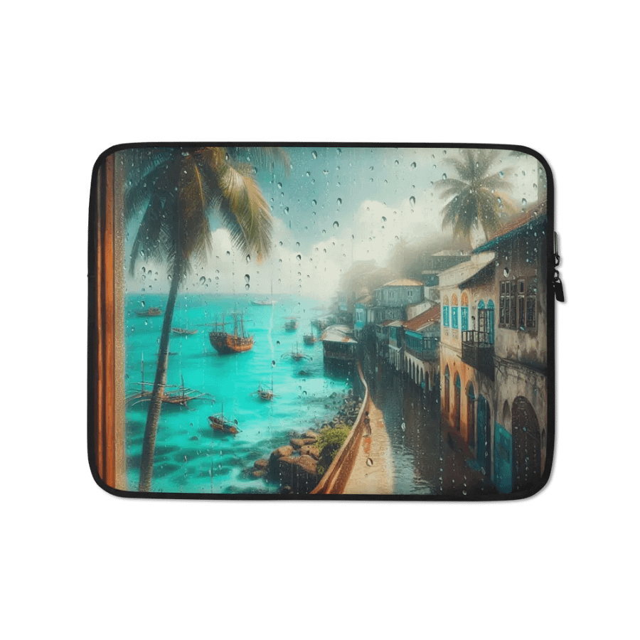 Tropical Rain Laptop Sleeve | AI Design product image (1)