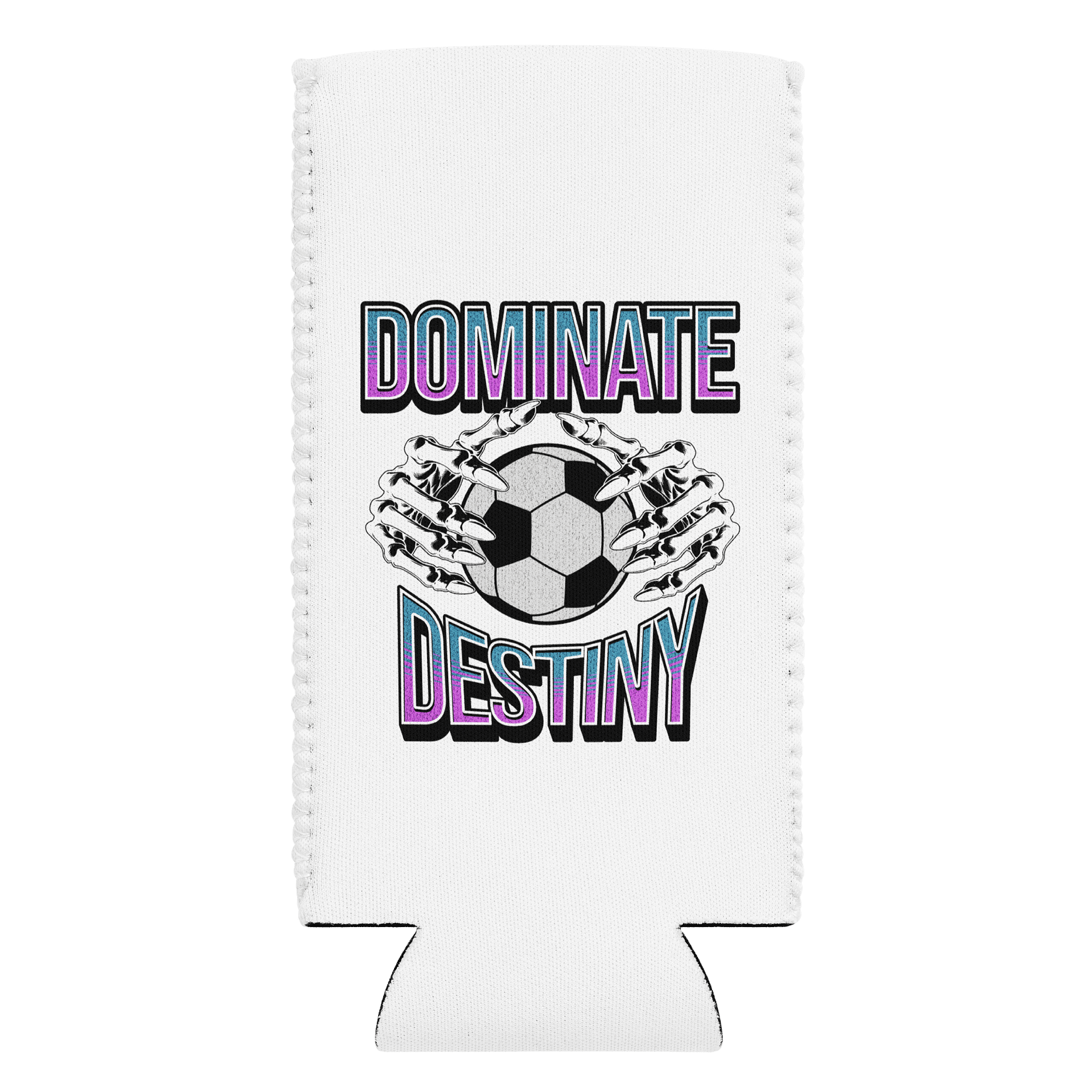 Dominate Destiny Soccer Skeletal Can Cooler product image (1)