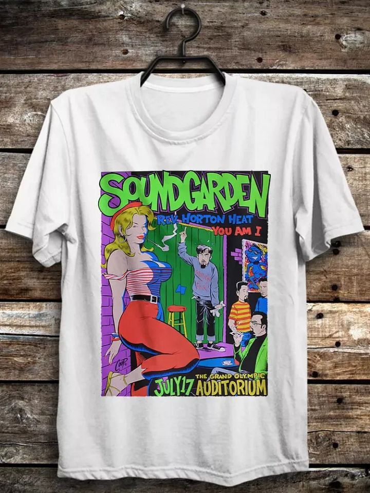 Retro Reverend Horton x Soundgarden TShirt Chris Cornell Kim Thayil Matt Cameron product image (1)