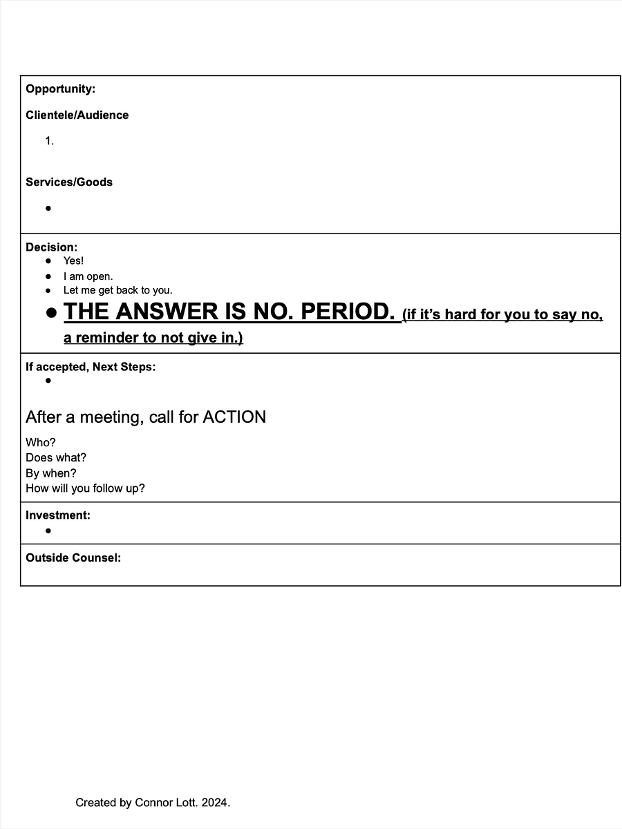 Opportunity Considerations Template product image (2)
