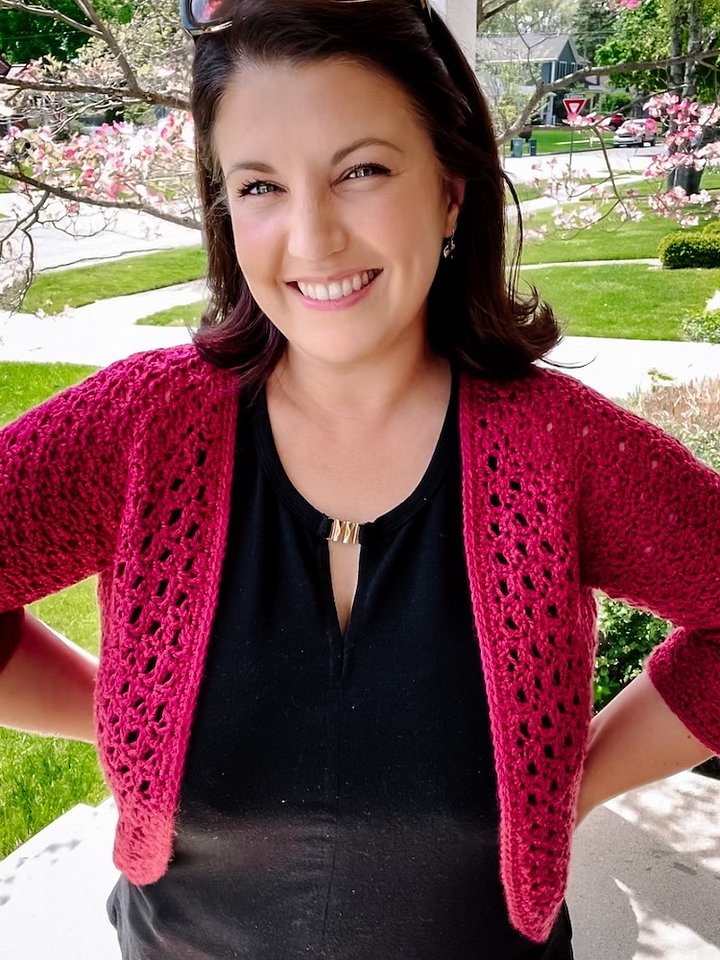 Moonflower Bolero Crochet Shrug Pattern | Instant PDF download with Video Tutorial product image (1)