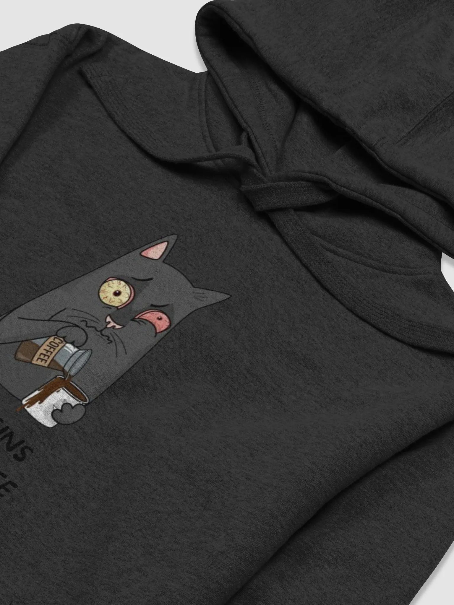 Whimsical Coffee Cat Premium Hoodie product image (6)