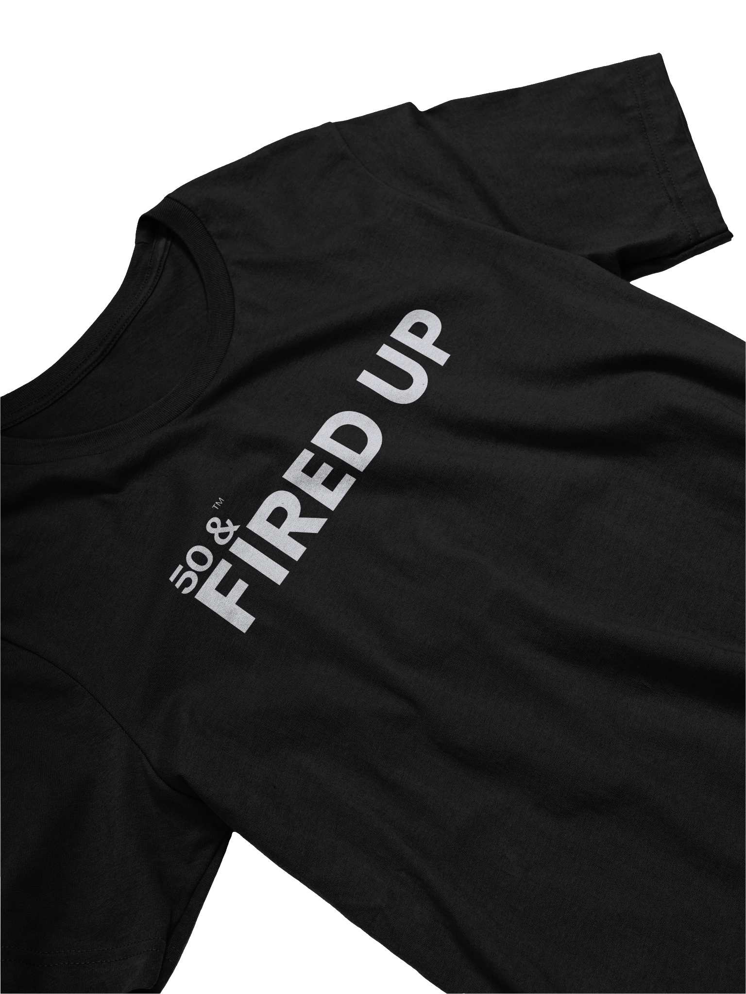 50 &™ FIRED UP - Premium Soft T-Shirt (Cloud) product image (9)