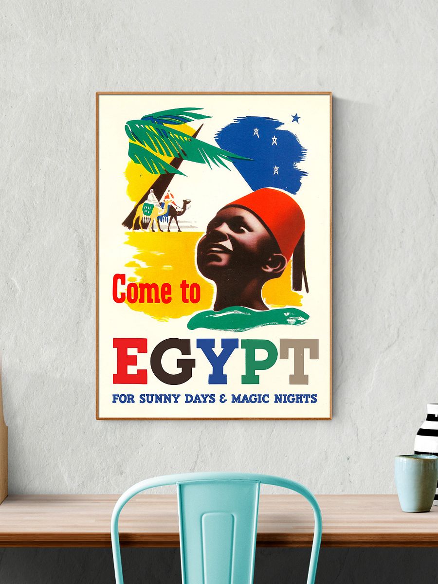 Come to Egypt, 1937 — retro vintage travel poster, retro travel art, retro travel wall art product image (2)