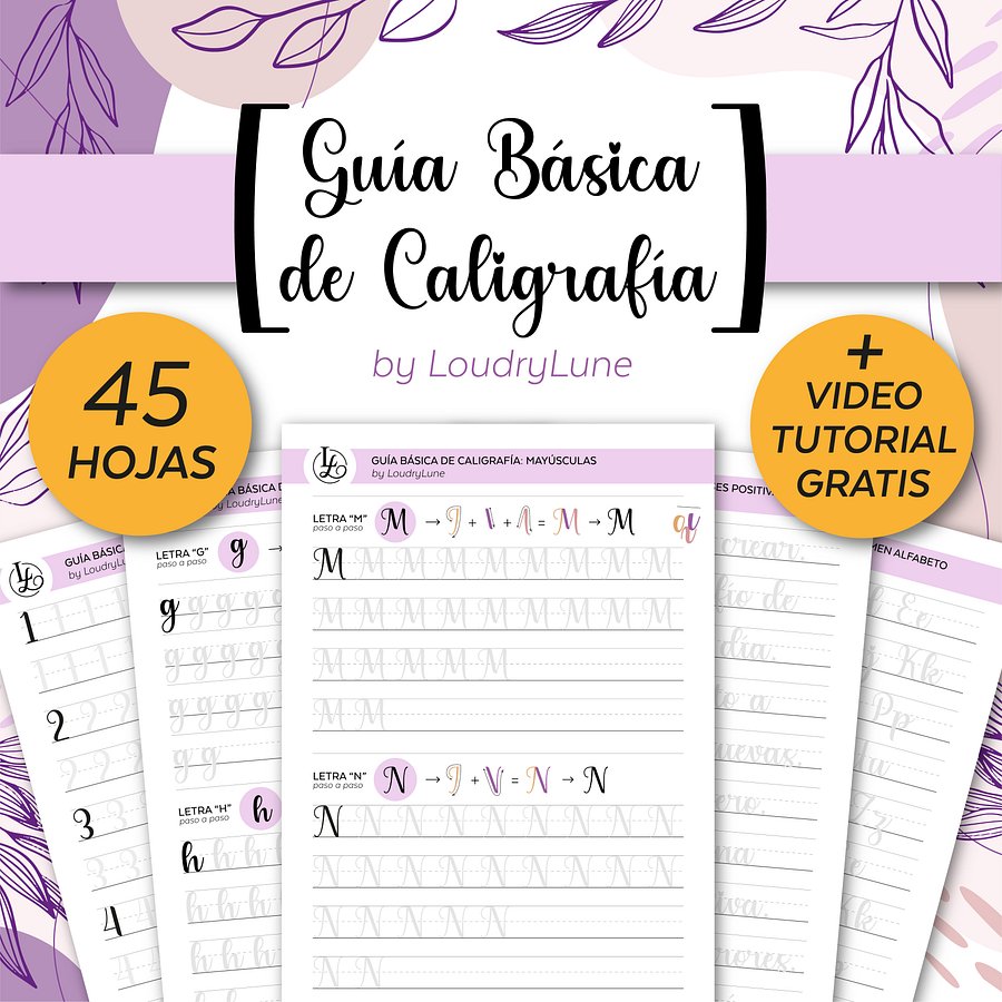 Guía Básica de Caligrafía para Rotuladores Chicos product image (1)