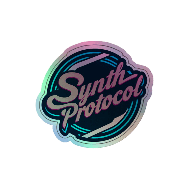 Synth Protocol Holographic Sticker product image (2)