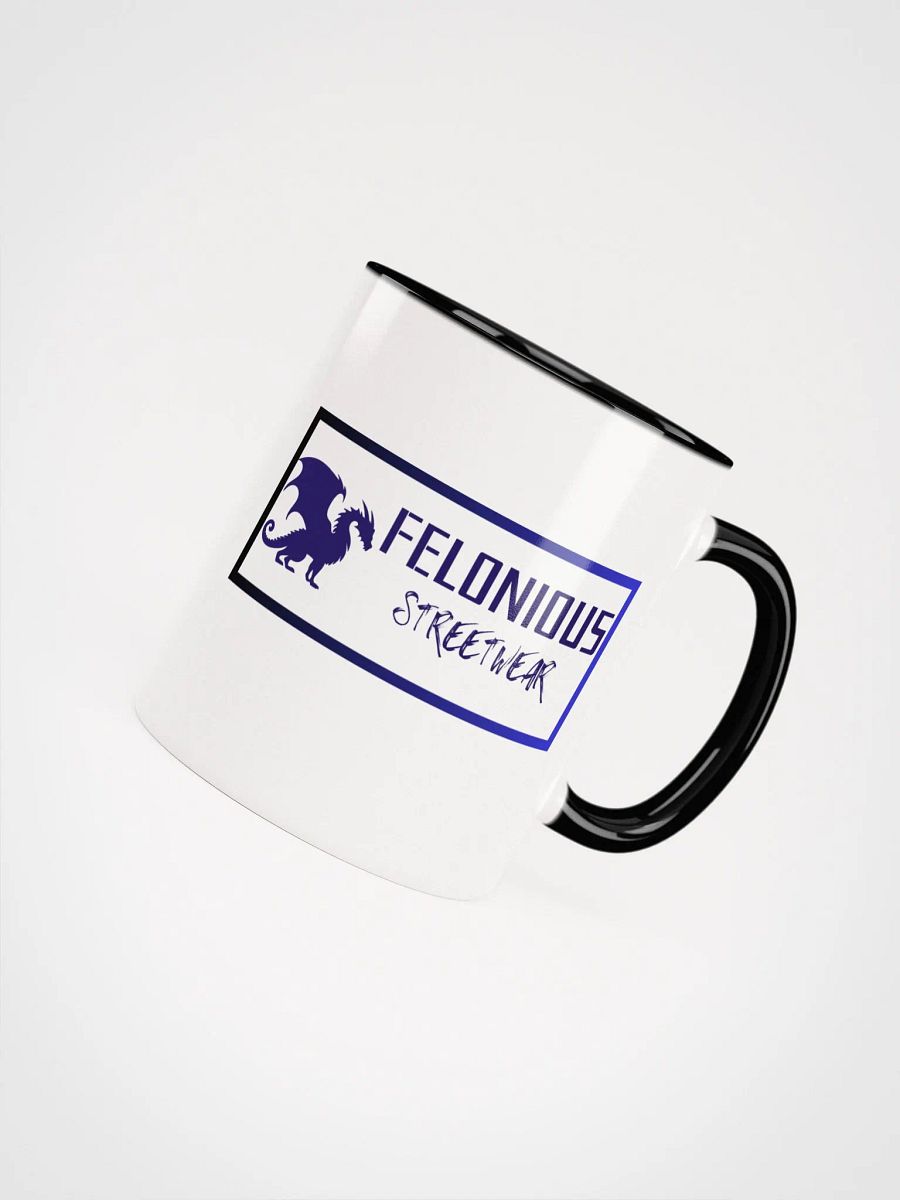 Felonious Streetwear Dragon Electric Blue Logo Ceramic Mug product image (53)