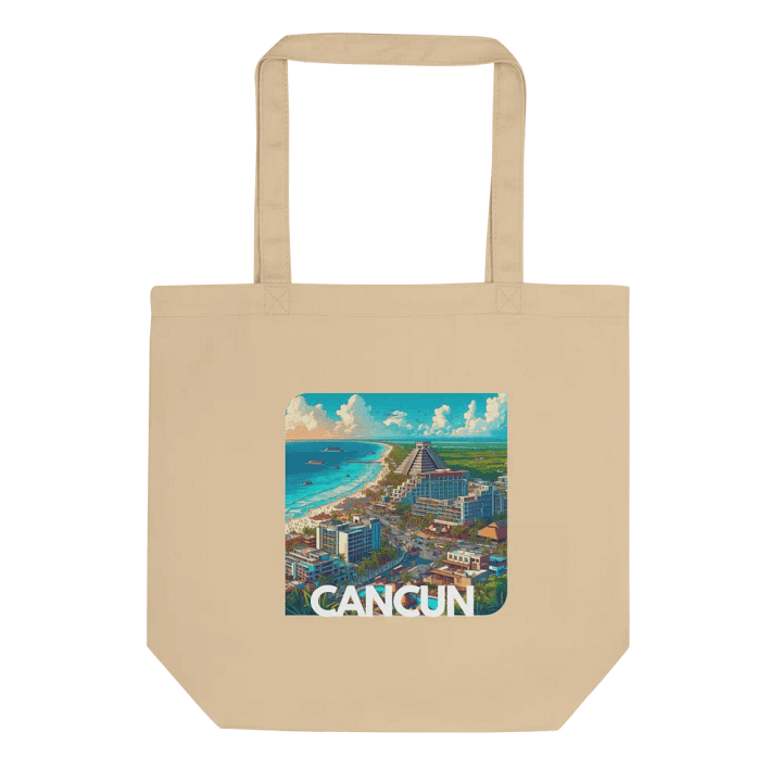 Cancun Coastal Vibes Tote Bag | Cancun Mexico city product image (2)