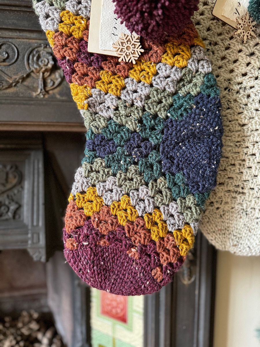 Easy Crochet Stocking Pattern / Granny Stitch Stocking / Traditional Crochet Stocking / Pdf Pattern product image (6)