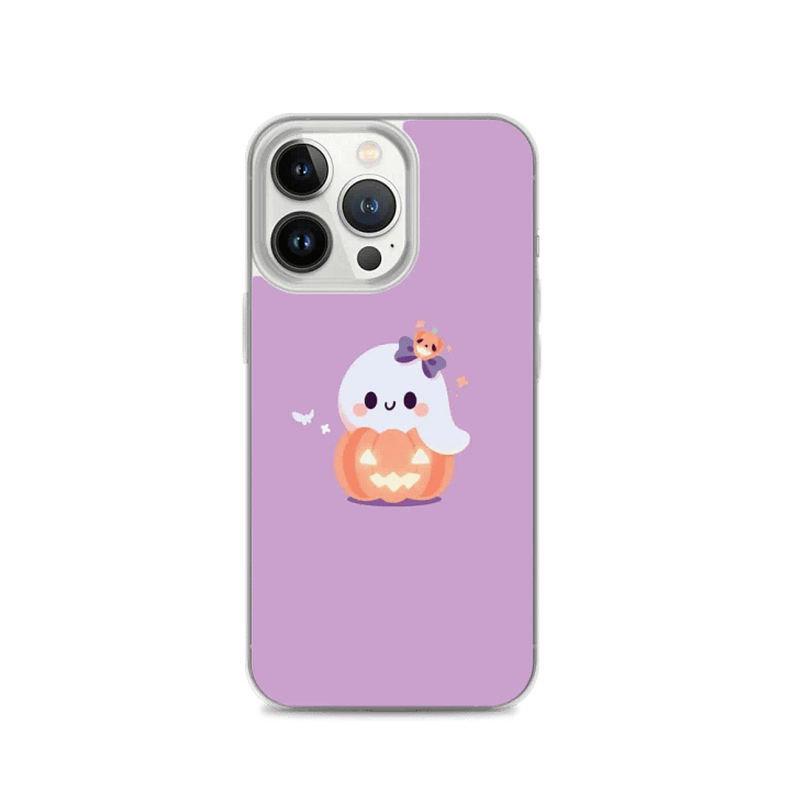 Spooky Pumpkin Ghost iPhone Case product image (2)