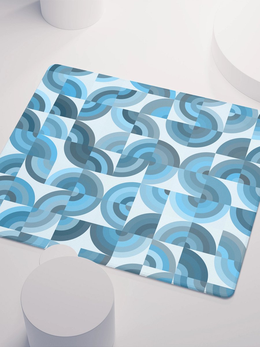 Ethereal Blue Circle Gaming Mouse Pad product image (6)