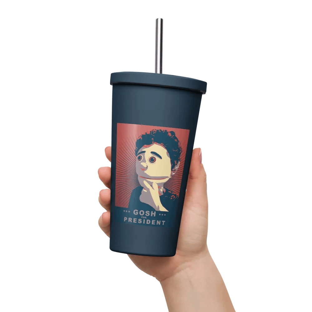 Gosh For President Insulated Tumbler With a Straw product image (11)