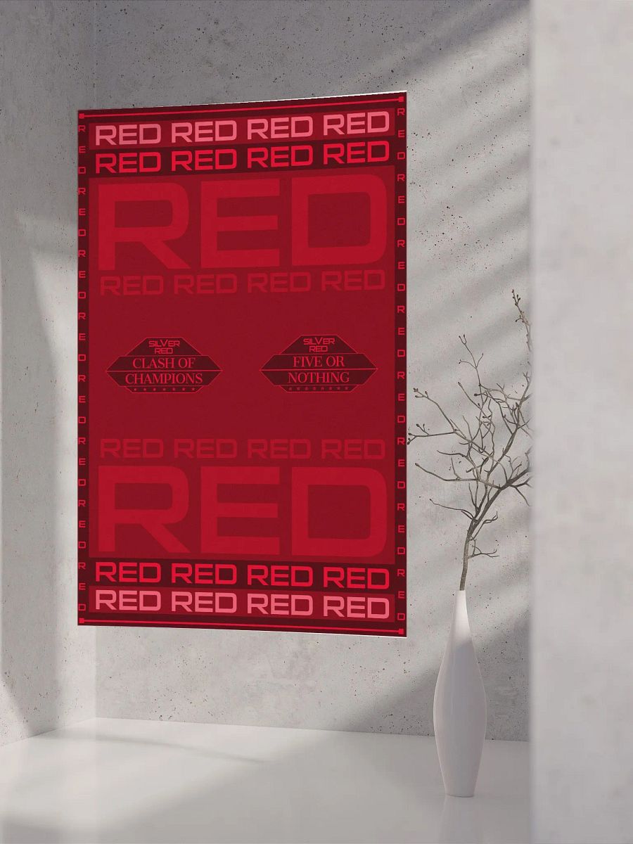 SILVER VS RED - ALL IN RED (poster) product image (8)