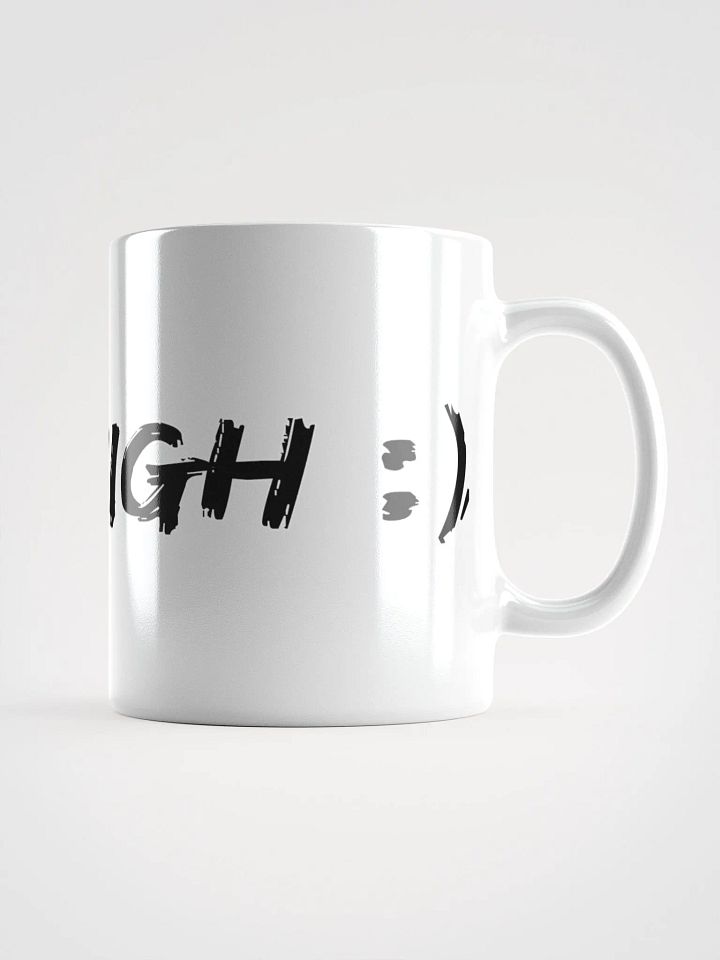 White Glossy Stay High Mug (Black Text) product image (1)