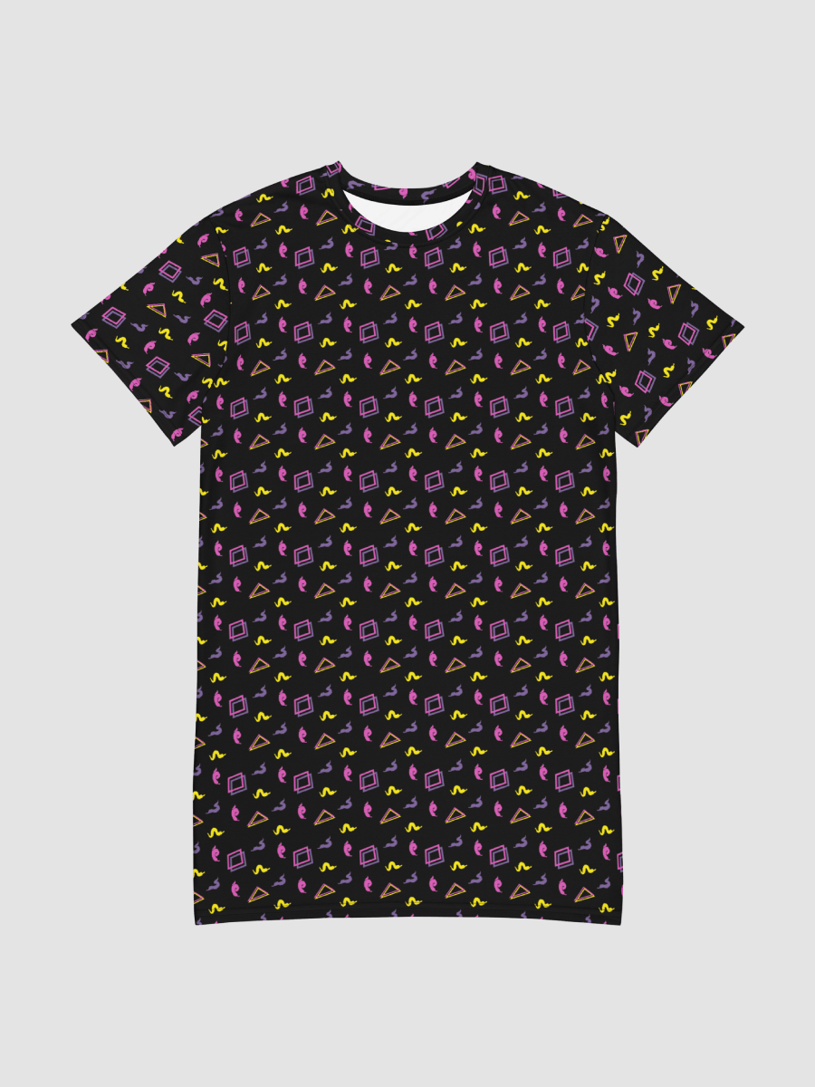 Oh Worm black pattern t-shirt dress product image (3)
