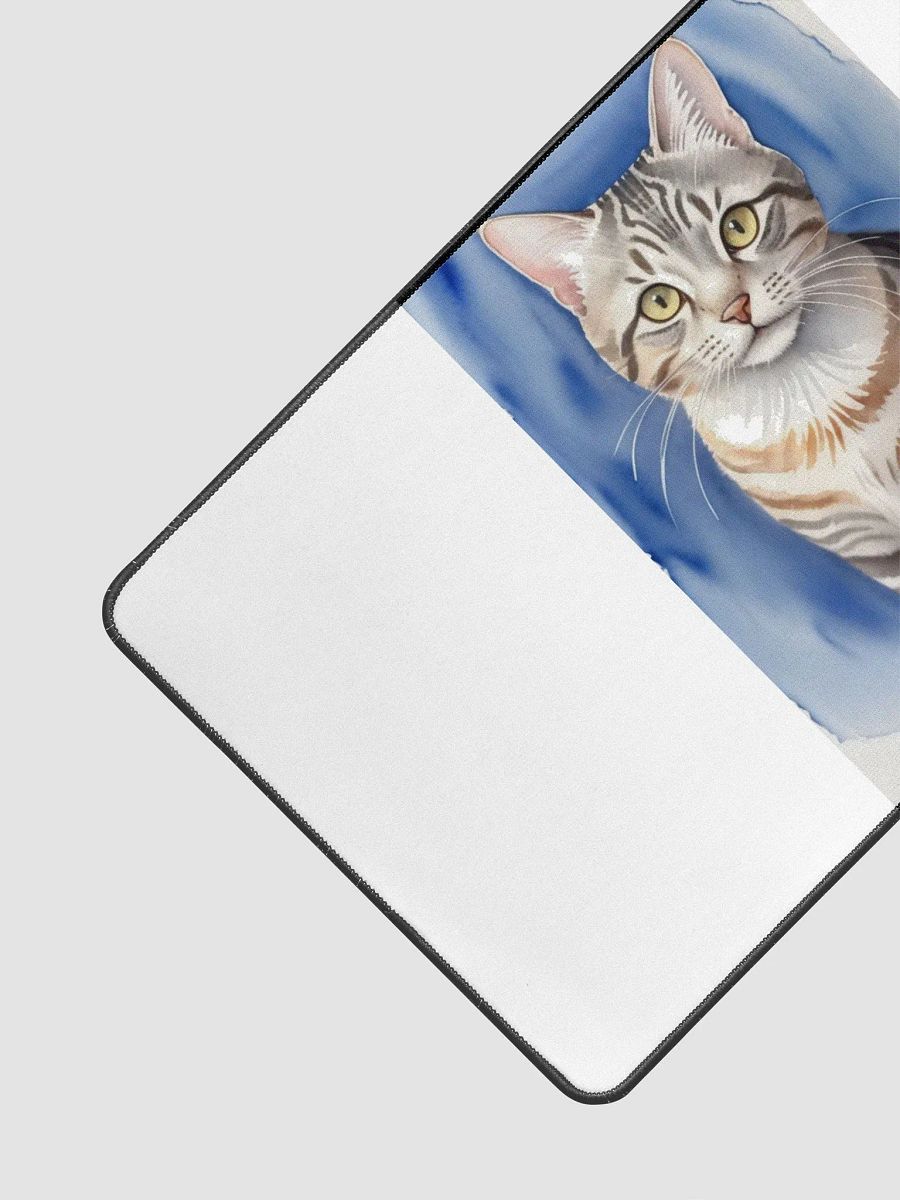 Striped Cat Neoprene Desk Mat product image (3)