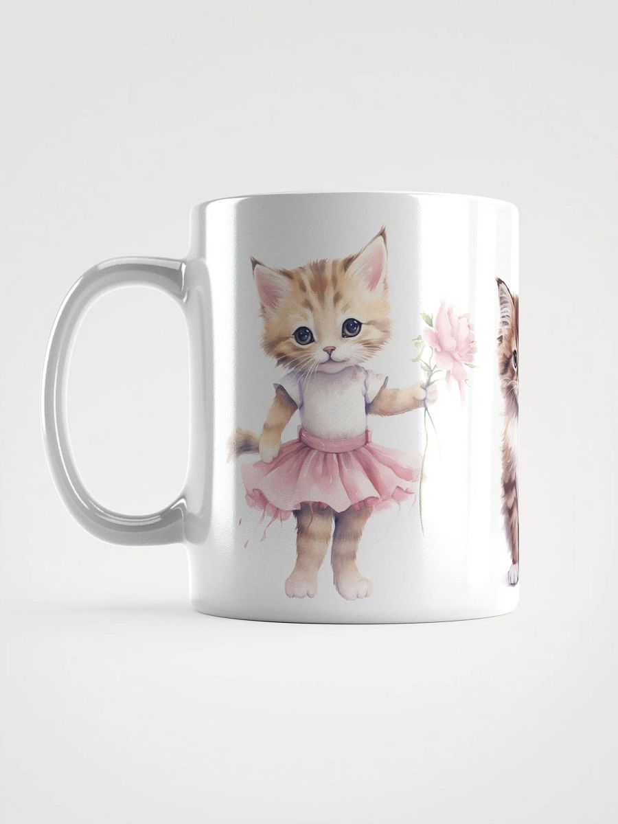 Ballerina Kittens White Glossy Mug product image (6)