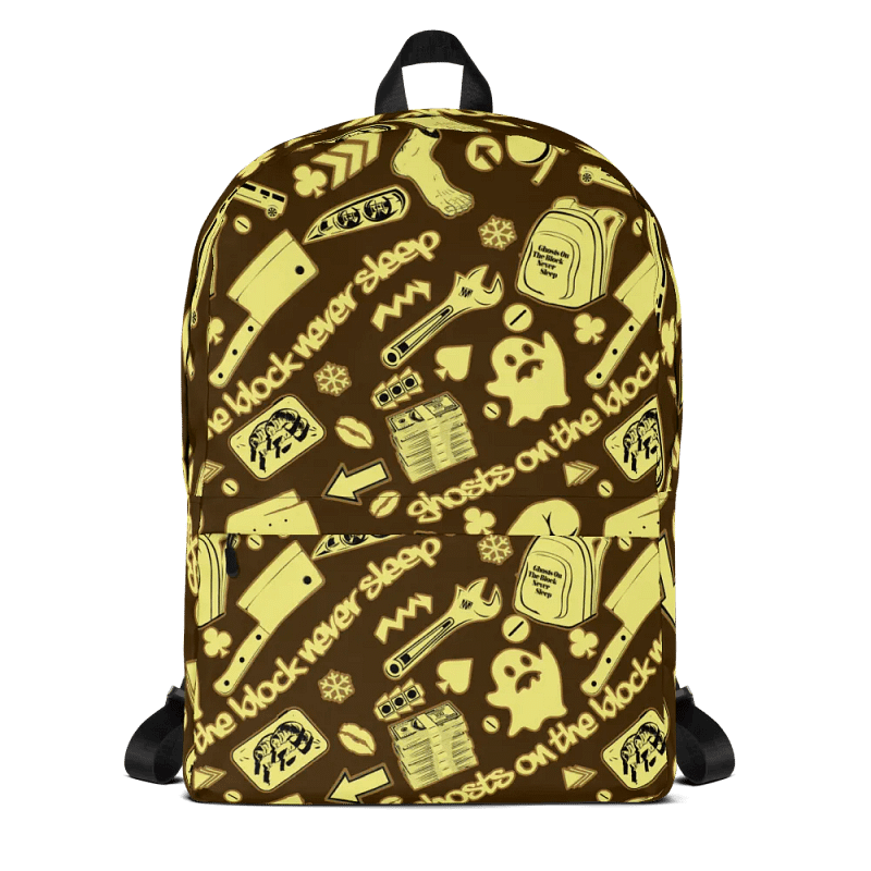 A8M - Ghosts On The Block Never Sleep Bookbag (Drizzle December)