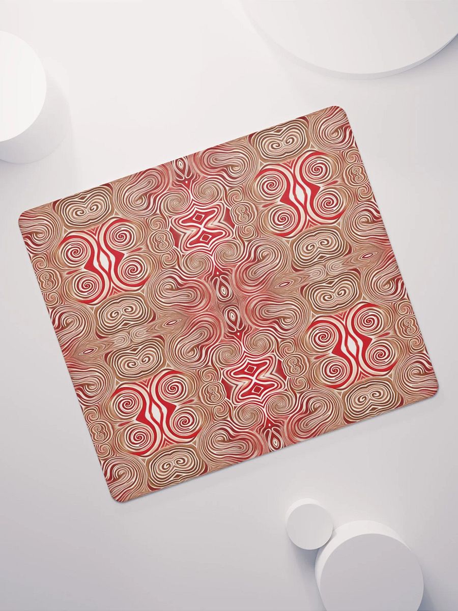 Funky Chocolate Cherry Liquid Swirls Tie-Dye Gaming Mouse Pad product image (8)