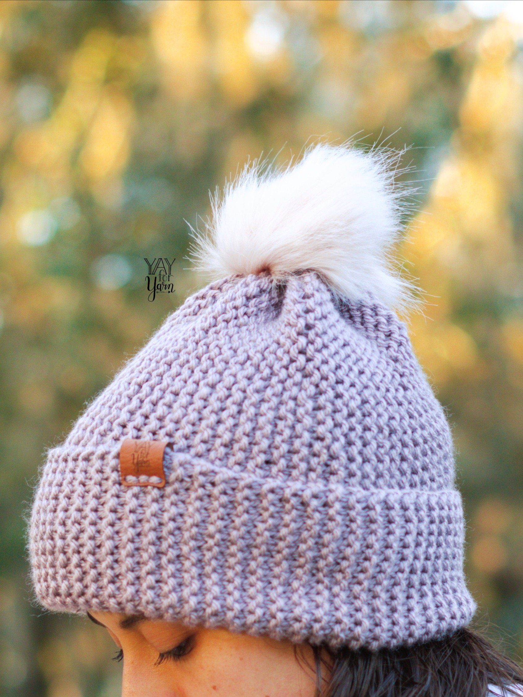 帽子 Y.A.R.N Knit Hat Learn to Make the Needle Knit Elizabeth Hat - GoodKnit Kisses