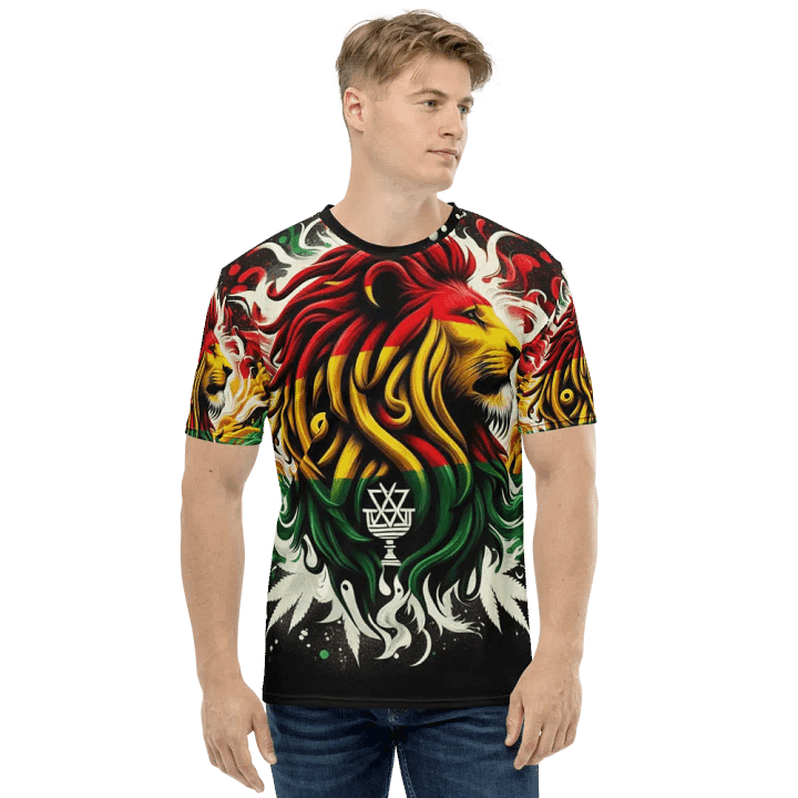 Rasta Flame Crew Neck T-Shirt product image (2)