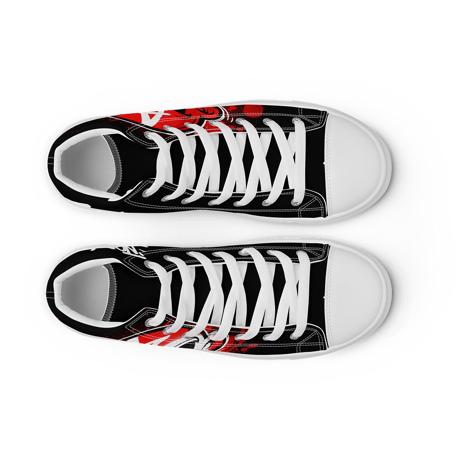 Graffiti Red Retro High Tops product image (9)