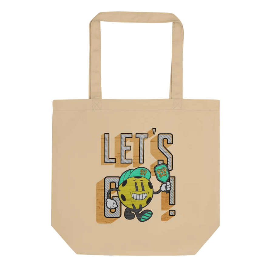 Lets Go Pickleball Mascot Eco-Friendly Tote Bag for Go-Getters product image (1)