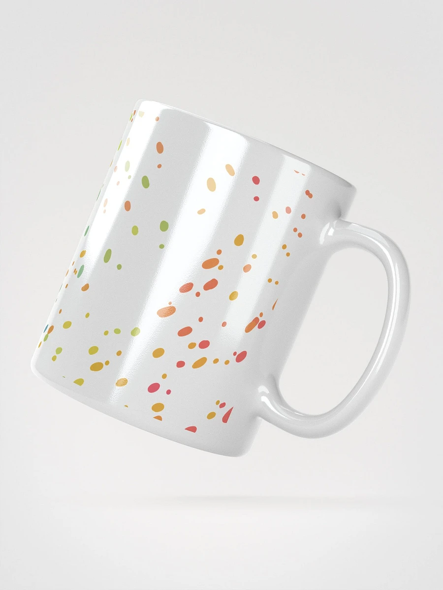 White-on-White Confetti Logo Mug product image (2)