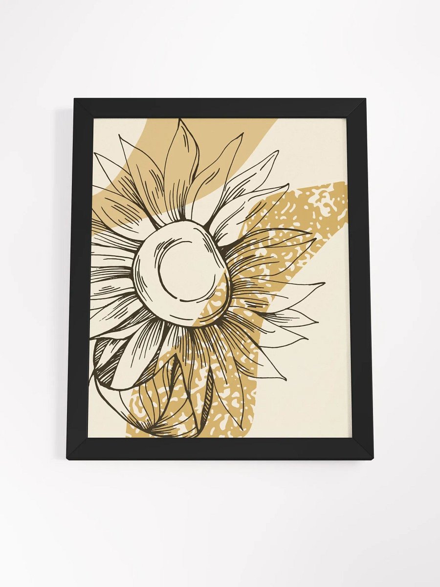 Minimalist Sunflower Framed Poster product image (66)