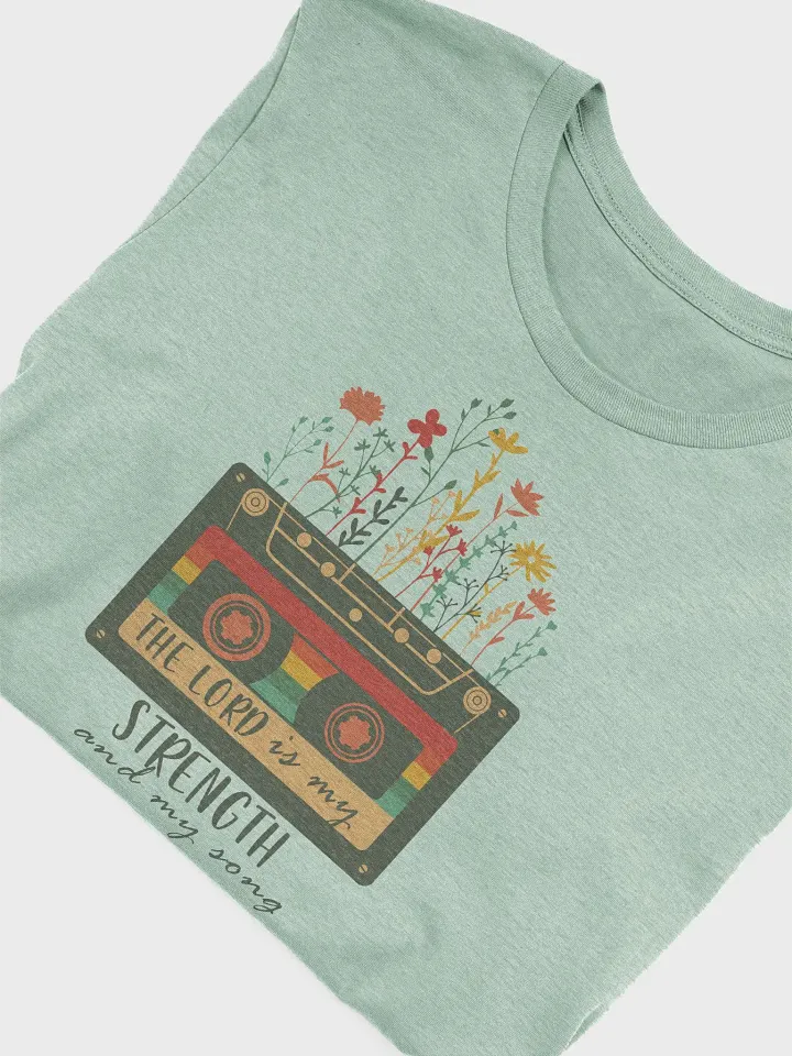 The Lord is my Strength and My Song Cassette Tee product image (37)