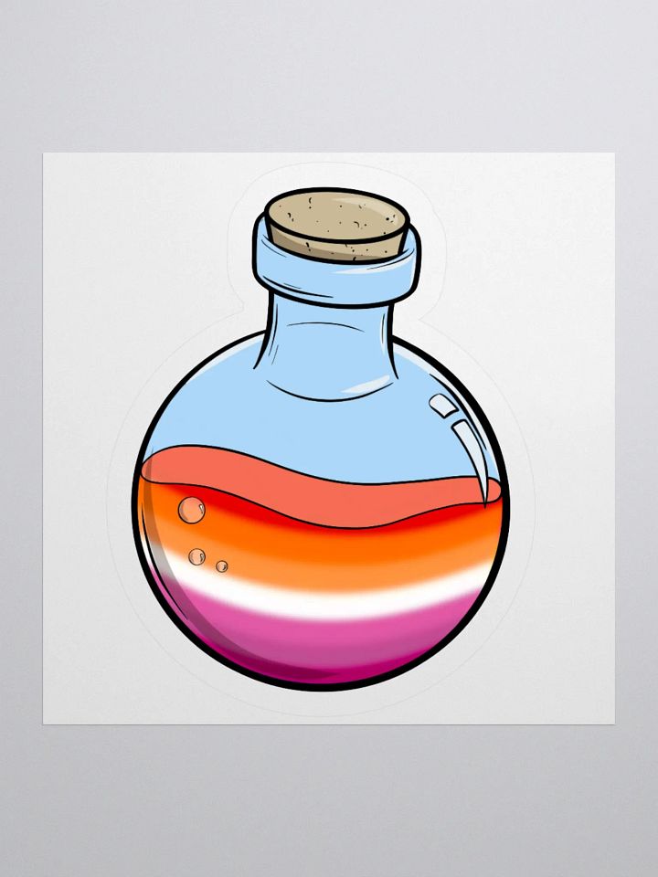Lesbian Pride Potion | 3" Sticker product image (1)