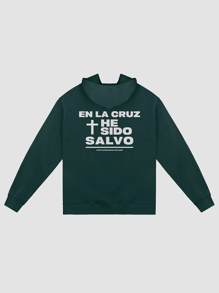 Hoddie Premium "En La Cruz He Sido Salvo" - Crecer en la Fe product image (1)