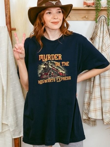 Hogwarts Express Funny Vintage Pulp Mystery Harry Potter Shirt product image (10)