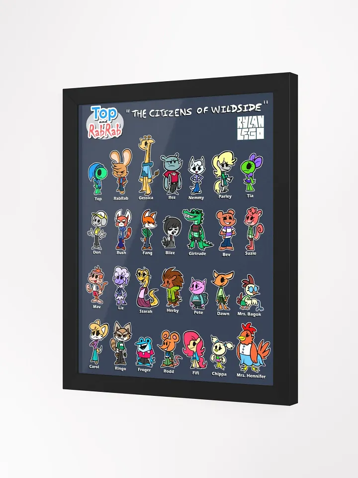 Top and RabRab Wildside Citizens Framed Poster product image (4)