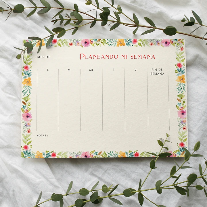GARDEN PARTY WEEKLY PLANNER product image (1)