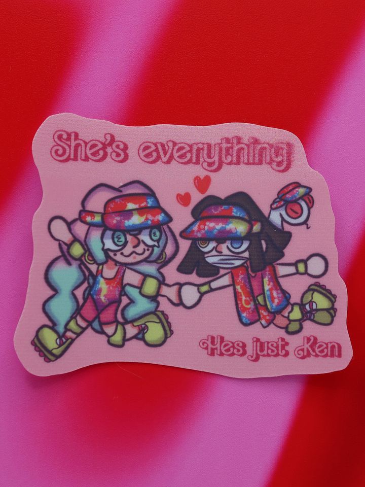 Obanai and Mitsuri Barbie Sticker product image (1)